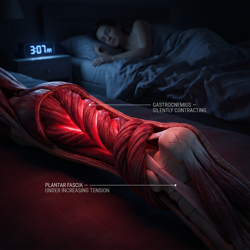 1. The Muscle That's Been Silently Strangling Your Heel Every Night While You Sleep